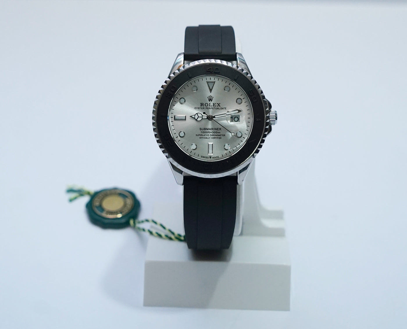 ROLEX SUBMARINER BLACK & SIVER - Bin Qasim Official