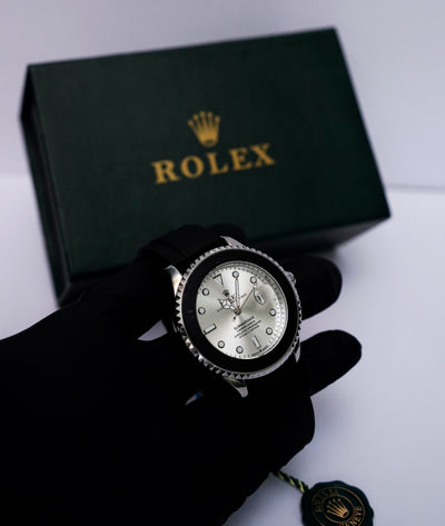 ROLEX SUBMARINER BLACK & SIVER - Bin Qasim Official